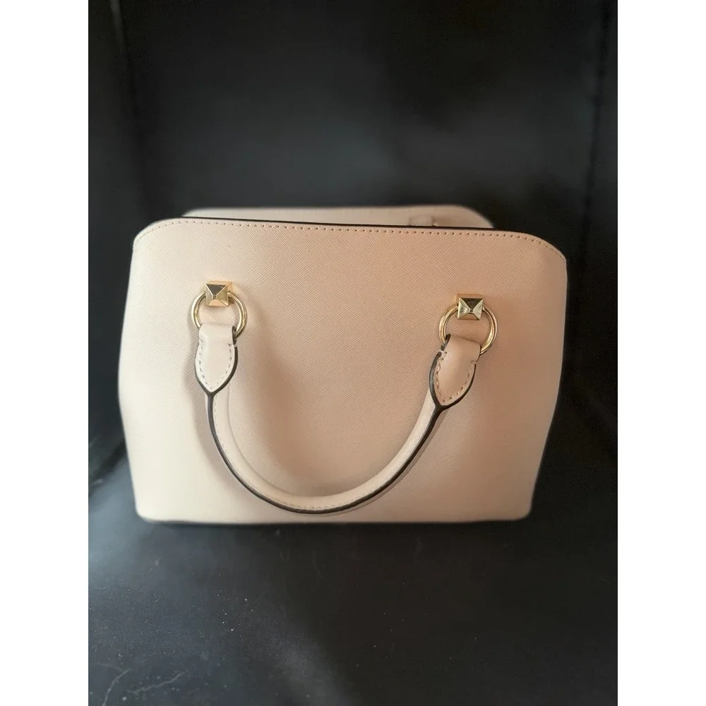 NWT MICHAEL KORS SAVANNAH BLOSSM  SMALL SATCHEL SAFFIANO LEATHER